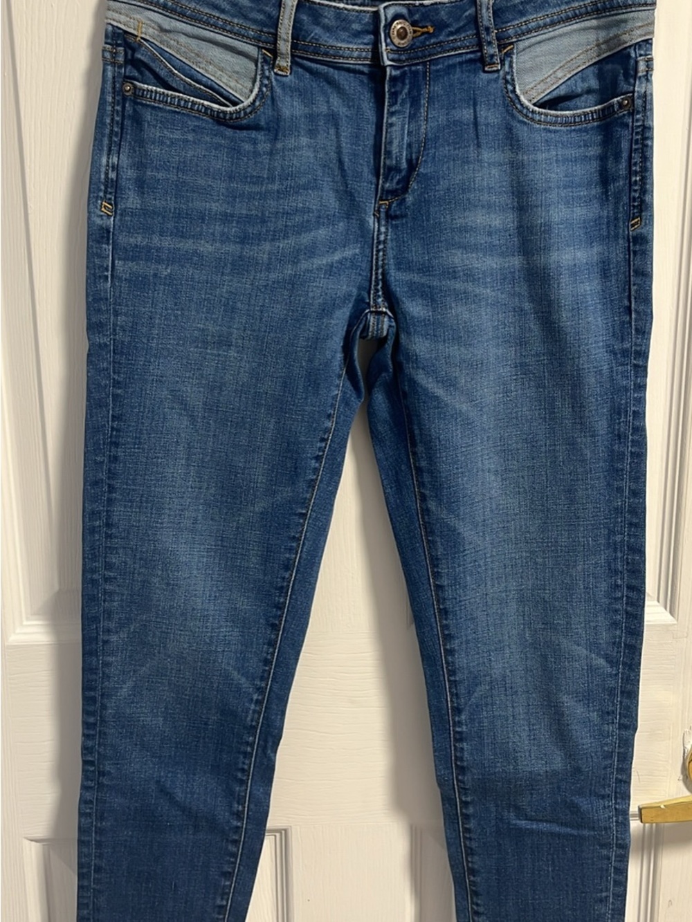 Zara Women's Medium Blue Skinny Jeans